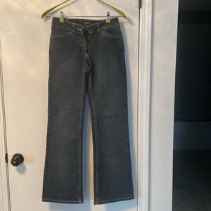 Tahari Dark Wash Low rise flare jeans NWOT